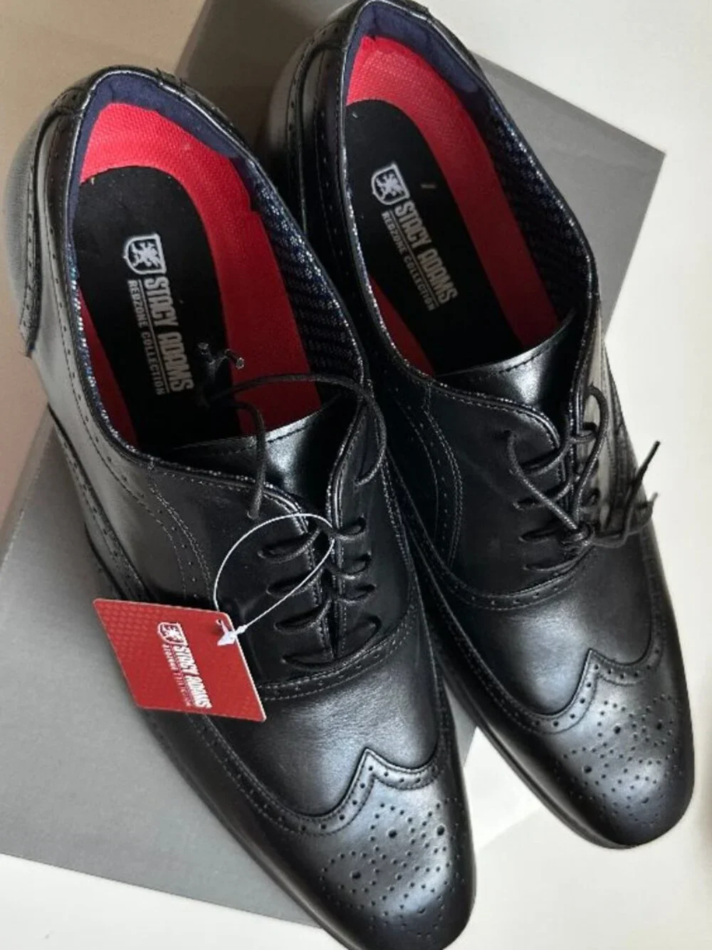 NIB Stacy Adams Oxford Black Dress Shoes Size 13